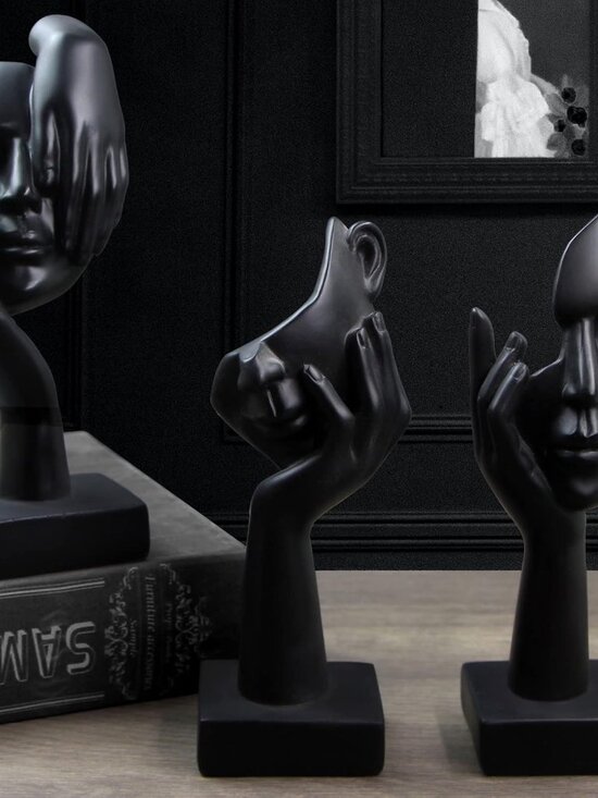 Other - 3 Pcs Thinker Statue,Modern Home Resin Sculptures,Collectible Figurines for Home